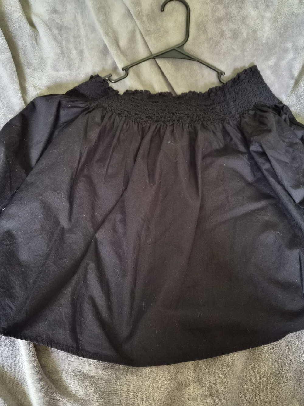 New York & Company Black Shoulder Blouse